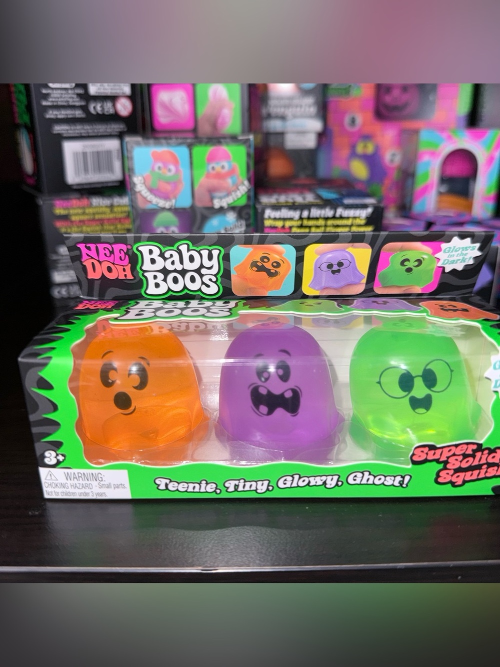 RARE NeeDoh Halloween 2026 Bundle Baby Boos + Teenie Jack Glow Lanterns NEW 👻🎃 - Picture 2 of 8